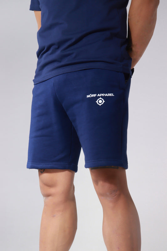 NAVY BLUE NÖRF APPAREL FLEECE SHORTS