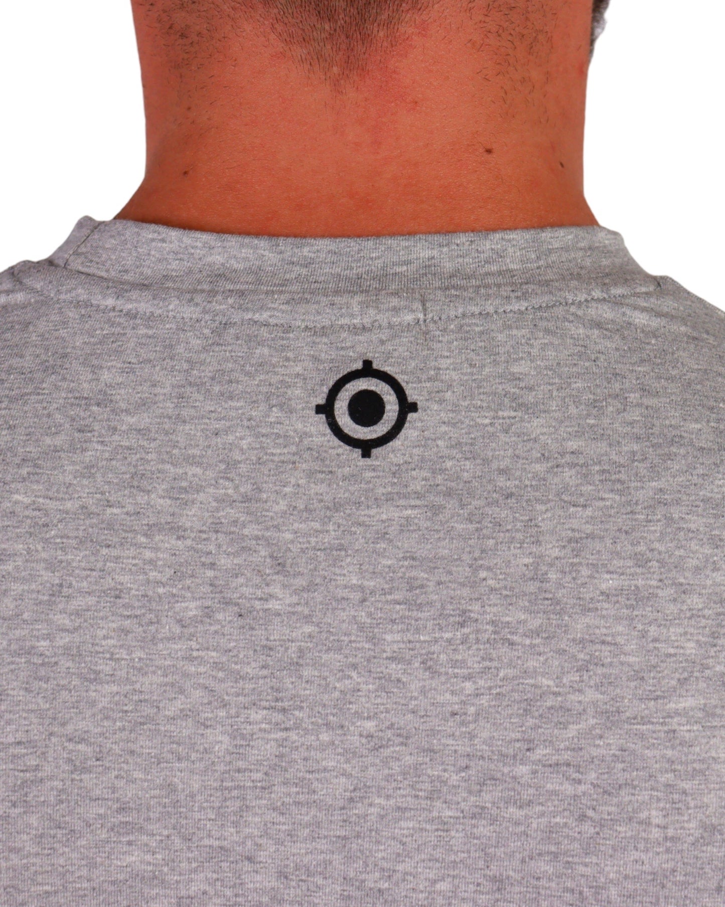 GREY ALWAYS A TARGET BADGED TEE