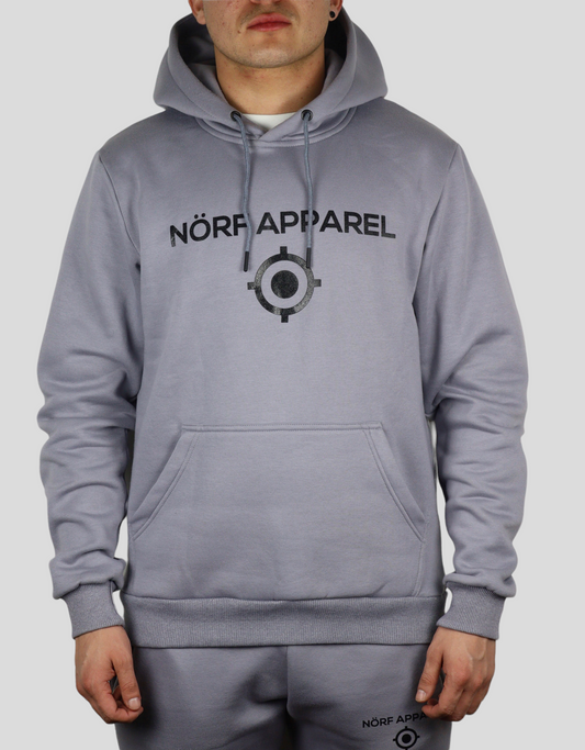 NÖRF GREY FITTED HOODIE